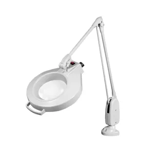 DAZOR L1409-DG Led Circline Magnifier, 1.75X, Clamp Mount, Dove Grey, 33 Inch | CD4NZC