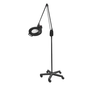 DAZOR L1460-BK Led Circline Magnifier, 1.75X, Mobile Floor Stand, Black, 43 Inch | CD4PAQ