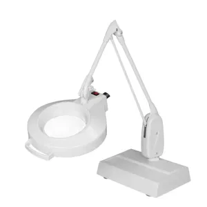 DAZOR L1470-DG Led Circline Magnifier, 1.75X, Desk Mount, Dove Grey, 33 Inch | CD4PBE