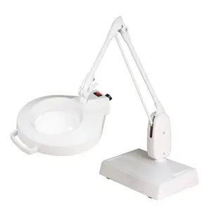 DAZOR L1470-WH Led Circline Magnifier, 1.75X, Desk Mount, White, 33 Inch | CD4PBF