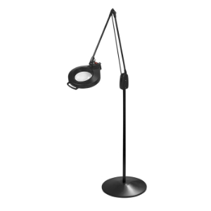 DAZOR L1490-BK Led Circline Magnifier, 1.75X, Pedestal Floor Stand, Black, 43 Inch | CD4PBR
