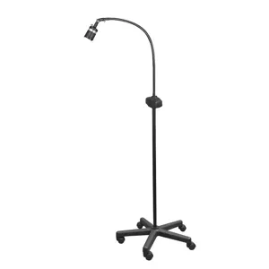 DAZOR L6014-BK Mobile Floor Stand Base Light, Flexible Gooseneck Arm, Black | CD4PET