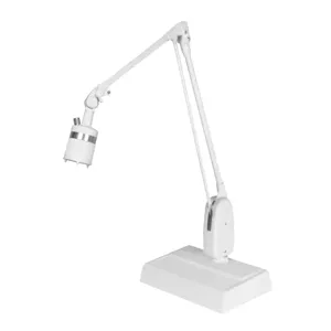 DAZOR L6324-WH Desk Base Light, Articulating Floating Arm, White | CD4PFF