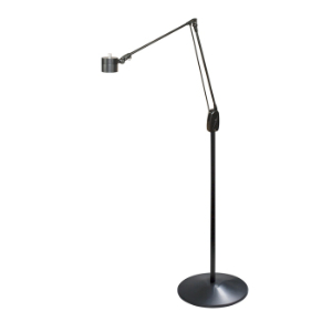 DAZOR LED-CA34WS-BK EcoFlex LED Pedestal Floor Stand Light, Black | CD4PFM