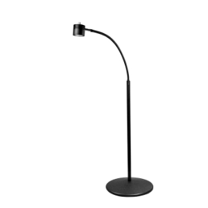 DAZOR LED-FA25WS-BK EcoFlex LED, Pedestal Stand Base Light, Black | CD4PFR