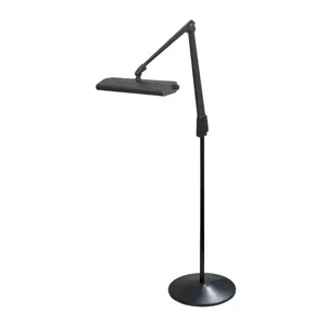 DAZOR LED-NVM34WS-BK Lumilus LED, Contemporary Pedestal Floor Stand Base Light, Black, 41 Inch | CD4PHD