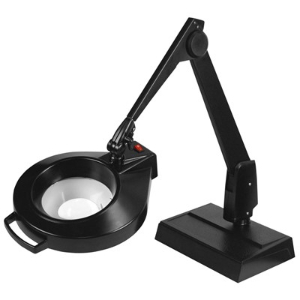 DAZOR LMC100-11-BK Led Circline Magnifier, 3.75X, Desk Base, Black, 28 Inch | AG7GUM
