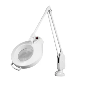 DAZOR LMC150-WH Led Circline Magnifier, 1.75X, Clamp Base, White | CD4PJN