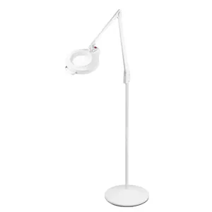 DAZOR LMC730-WH Led Circline Magnifier, 1.75X, Pedestal Floor Stand, White, 42 Inch | CD4PLG