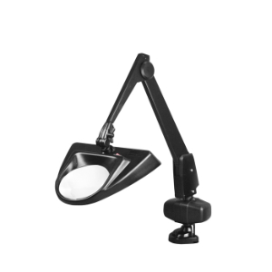 DAZOR LMG450-5-BK LED Hi-Lighting Magnifier, 2.25X, Clamp Base, Black, 28 Inch | CD4PLR