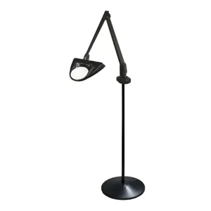 DAZOR LMG930-5-BK LED Hi-Lighting Magnifier, 2.25X, Pedestal Floor Stand Base, Black, 42 Inch | CD4PMZ