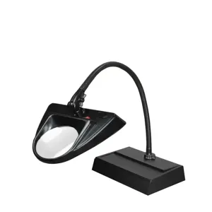 DAZOR LML100-5-BK LED Hi-Lighting Magnifier, 2.25X, Desk Base, Black, 30 Inch | CD4PNF