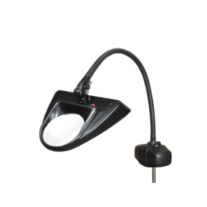 DAZOR LML103-5-BK LED-Lupe mit hoher Beleuchtung, 2.25-fach, schwenkbarer Sockel, schwarz, 30 Zoll | CD4PNK