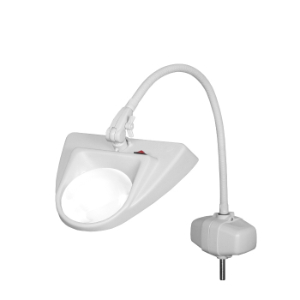 DAZOR LML103-DG LED-Lupe mit hoher Beleuchtung, 1.75-fach, schwenkbarer Sockel, Taubengrau, 30 Zoll | CD4PNN