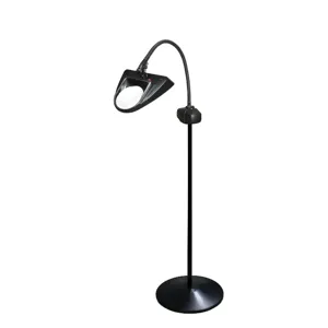 DAZOR LML134-5-BK LED Hi-Lighting Magnifier, 2.25X, Pedestal Floor Stand Base, Black, 30 Inch | CD4PPG