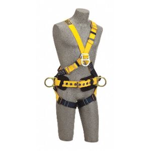 DBI-SALA 1101812 Cross-Over Style Full Body Harness, X-Large, Front D-Ring | AH9JTK 39Y256