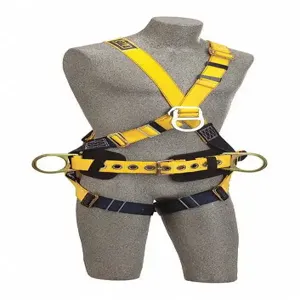 DBI-SALA 1101812 Cross-Over Style Full Body Harness, X-Large, Front D-Ring | AH9JTK 39Y256