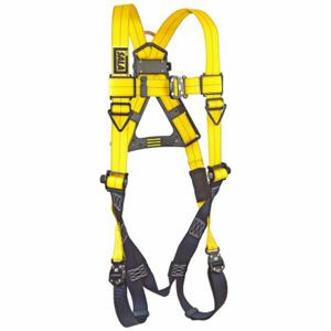 DBI-SALA 1110600 420 lb Full Body Harness, Quick-Connect Buckles, Yellow | AC3NRP 2UZP6