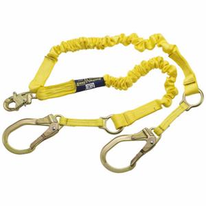 DBI-SALA 1244750 Integrated Rescue Shock Absorbing Lanyard, 2 Legs, Yellow | AE4GGM 5KCW8