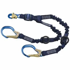 DBI-SALA 1246032 Shock-Absorbing Lanyard, Shock Pack, Aluminum Rebar Hook, Aluminum Snap Hook, 2 Legs | CP2TBQ 31KM12