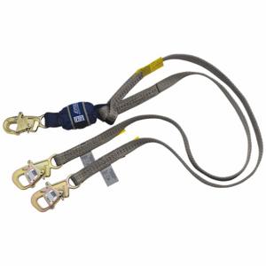 DBI-SALA 1246075 Shock-Absorbing Lanyard, Shock Pack, Steel Tie-Back, Steel Snap Hook, 310 lb Capacity | CP2TAY 65YG60