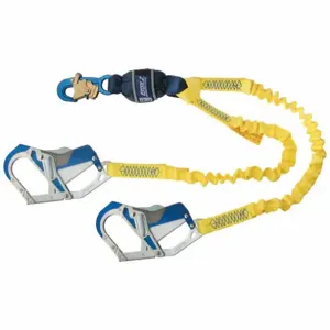 DBI-SALA 1246415 Shock-Absorbing Lanyard, Shock Pack, Aluminum Comfort Grip Rebar Hook, 310 lb Capacity | CP2TAX 425Y87