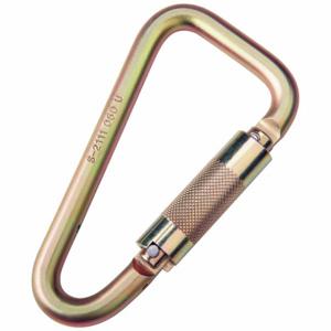 DBI-SALA 2000113 Carabiner, 3600 Lbs Self Closing, Zinc Plated Steel, 1 3/16 Inch Gate Opening | CF2NGN 40C270