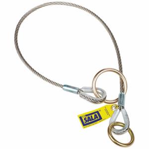 DBI-SALA 5900553 Cable Tie-Off Adapter, 8 Feet Length, Steel, Stainless Steel, Dual O-Ring | CR2YPT 30M864