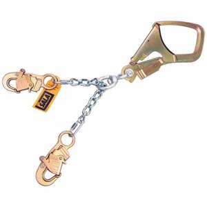 DBI-SALA 5920059 Positioning Lanyard, Steel Rebar Hook, Steel Snap Hook, 24 Inch Length, 310 lb Capacity | CP2QVK 30M869