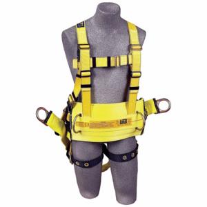 DBI-SALA 1106108 Polyester Body Harness, Vest Style, Medium, Yellow | AF6DVK 9Y149