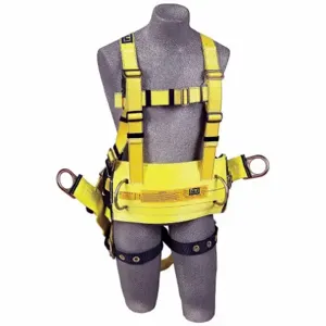 DBI-SALA 1106106 Delta Derrick Harness, No-Tangle, Yellow, Large | AF6DVJ 9Y148