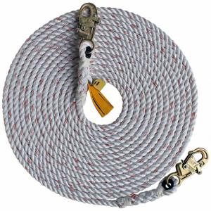 DBI-SALA 1202842 Vertical Rope Lifeline, Dual Snap Hook, 100 ft Lifeline Length, 310 lb Capacity, Steel | CV4JDA 30M633