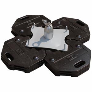 DBI-SALA 2100185 Roof Anchor, 1 Workers Per System, Cast Iron/Steel, Swivel D-Ring, Asphalt/Concrete | CR2YQR 36JG47