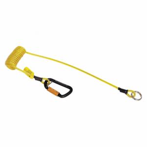 DBI-SALA 1500066 Tool Lanyard, Black/Yellow, Ring, Aluminum, Hammer Holsters | CP2TGE 447Y50