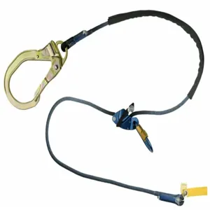 DBI-SALA 1234092 Positioning Lanyard, Steel Rebar Hook, Aluminum Carabiner, 6 ft Length, 310 lb Capacity | CP2QVG 491R10