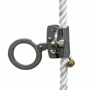 DBI-SALA 5000003 Rope Grab, 310 lb Capacity, Steel, Attachment Eye, Rope Lifeline, Silver, Trailing | CP2RPD 40C923