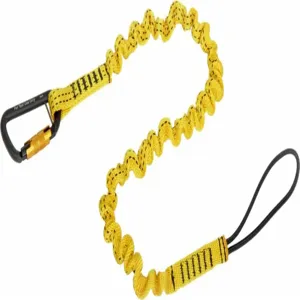 DBI-SALA 1500059 Tool Lanyard, Black/Yellow, Clip, Polyurethane, Hand Tools | CP2TGB 447Y45