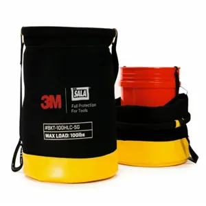 DBI-SALA 1500135 Bucket, Hand Tools/Power Tools/Small Parts, Carabiner, Hook-and-Loop, 20 Inch Height | CR2YYW 447Z20