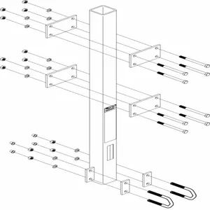 DBI-SALA 6116027 Permanently Attached Gallonvanized Mounting | CP2QWN 30M884