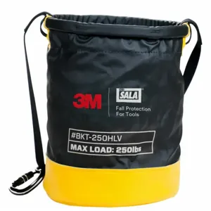 DBI-SALA 1500139 Bucket, Hand Tools/Power Tools/Small Parts, Carabiner, Drawstring, 15 Inch Height | CR2YYQ 447Z24