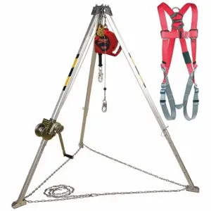 DBI-SALA AA805AG Tripod with W Inch, 4 3/8 ft to 8 ft Height, 5 ft to 8 3/4 ft Base | CV4FNJ 40D281