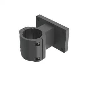 DECTRON USA 10-0551-00 Wall Bracket, 2 Inch Outside Diameter Pole, Aluminium, Black Anodized | CE8AET