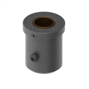 DECTRON USA 10-0600-05 Top Mount Insert, 2 Inch Outside Diameter Pole, Aluminium, Black Anodized | CE8AEU