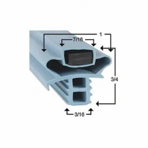 DELFIELD 1702503 Door Gasket, 12-5/16 Inch X 24-7/8 Inch | CP3LUK 62XL65