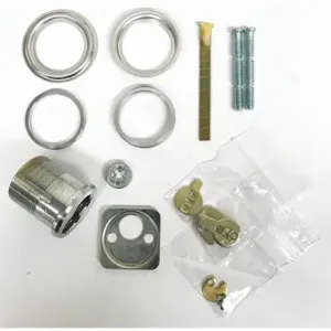 DELTA LOCK G EI UNIVERSAL CYLINDER KIT Rim/Mortise Cylinder, Satin Chrome, 1, Sfic, Alike | CP3MEW 429H93