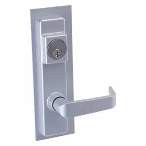 DETEX 09BN 689 W-CYL Exit Device Trim, Lever, 1, Anodized Aluminum, 48 Inch | CP3MXG 44ZV14