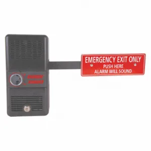 DETEX ECL-230D BLACK Exit Control Hardware, Painted Black, Mortise, Door Management Alarm, Mortise, Variable | CP3MXB 54PC40