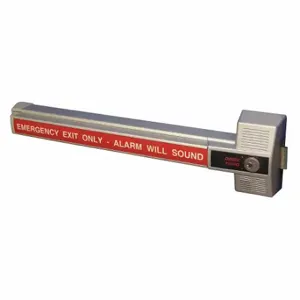 DETEX ECL-230X W-CYL Rim Exit Device With Alarm, 34 Inch Size, Fits 4 Inch Stile Width | CP3MYM 44ZU97