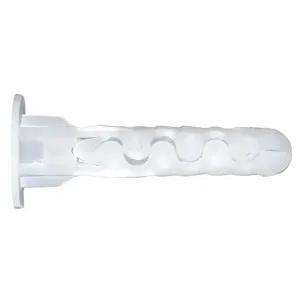 DEWALT 07580-PWR Flanged Hollow Wall Anchor, 4 To 10 Thread Dia., 1 Inch Length, Plastic, 100Pk | CD3TVC 54TV25