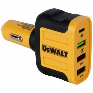DEWALT 141 9009 DW2 Mobile USB PD Charger 4-Port, 60W, 100V-240AV - 1.4A 50/60 Hz, 4 Output Connectors, USB | CP3REY 798J33